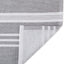 Set 3 Pzas Paños Cocina 18x28pulg Rayas Grises