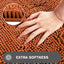 Alfombras baño color naranja quemado antiderrap 24x36