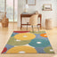 Alfombra multicolor 3x5" dormitorio sala comedor cocina