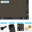 Pantalla privacidad tela malla 4x12" bronce