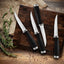 Set 4 Cuchillos Acero Inox para Cocina Profesional