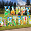 13 Pzas Letrero Feliz Cumpleaños Dinosaurio Plástico Jardín