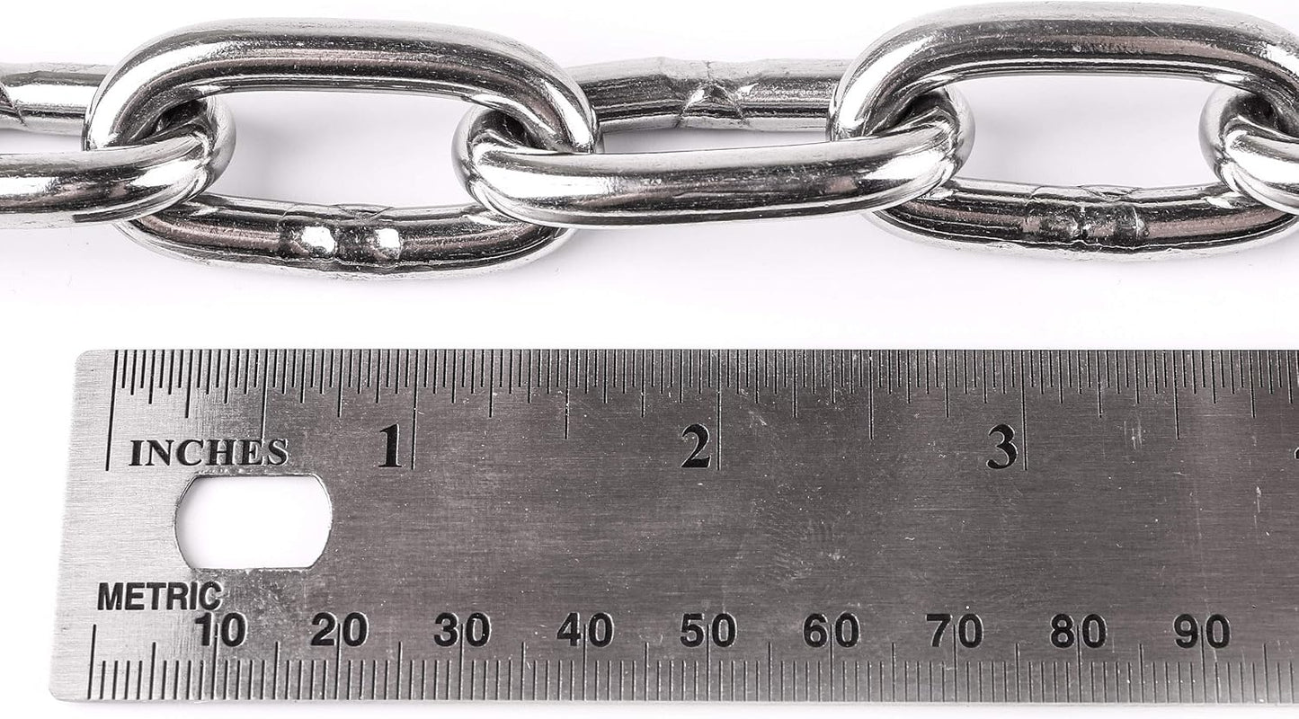 Cadena acero inox 1/4" 6ft