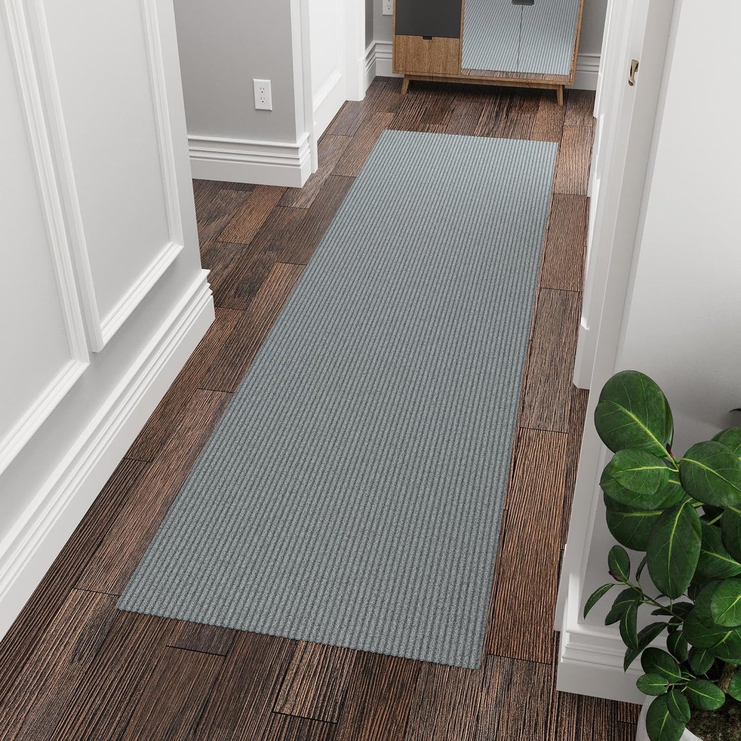 Alfombra pasillo 2'7x7' antiderrap uso interior exterior
