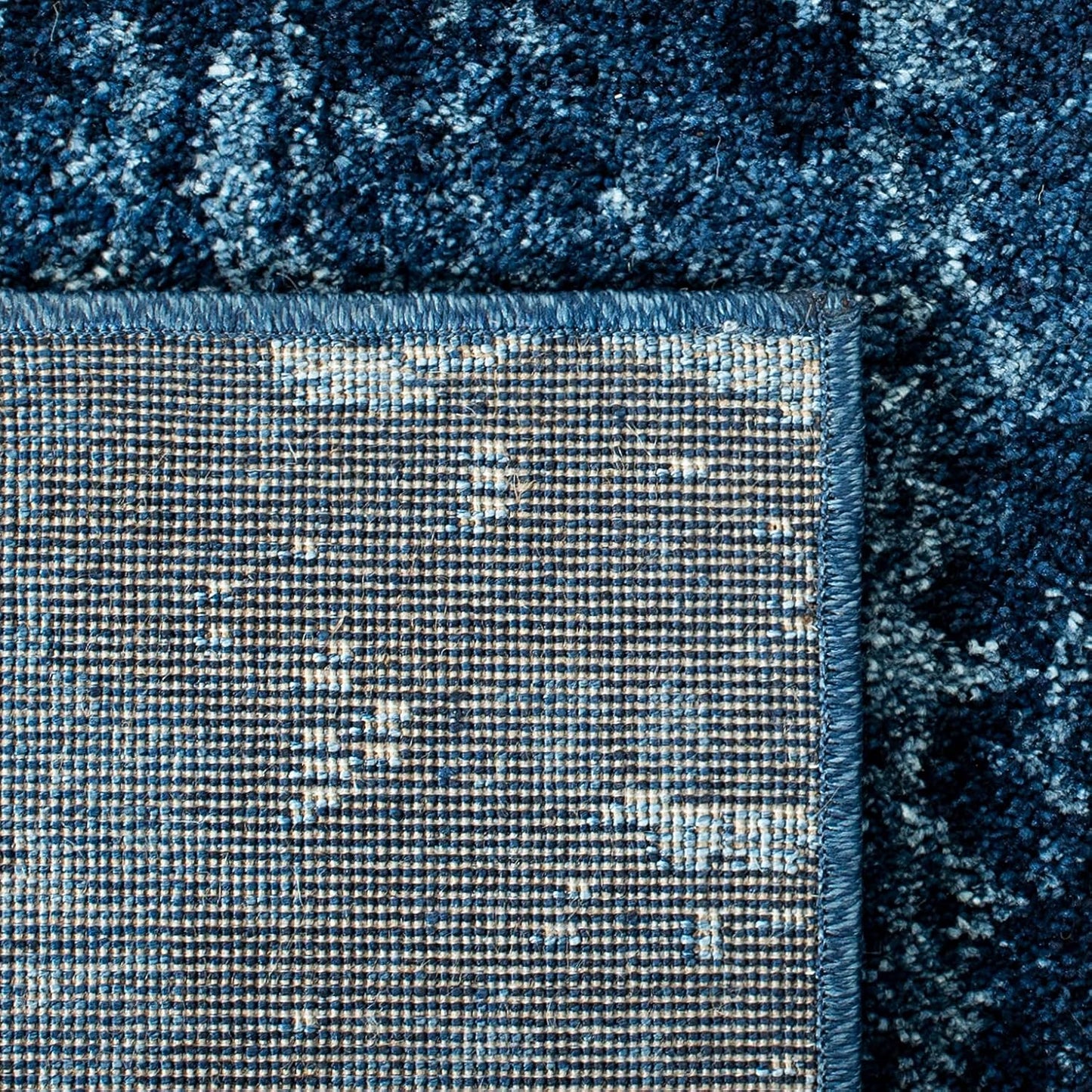 Alfombra decorativa 4x6ft diseño abstracto moderno azul