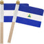Banderas Nicaragua 5x8" pack 12
