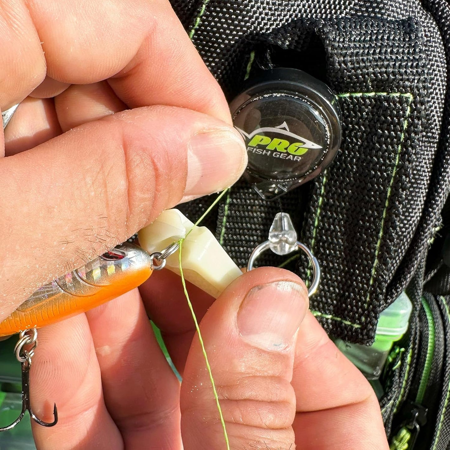 Cortador hilo pesca trenzado hoja cerámica patentada