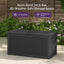 Caja almacenamiento exterior 260gal resina impermeable