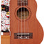 Correa hombro ukelele lona cuero genuino Maneki Neko