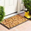 Felpudo hojas vid 24x36pulg natural/negro
