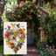 Bandera jardín doble cara 12x18pulg diseño pájaros mariposas