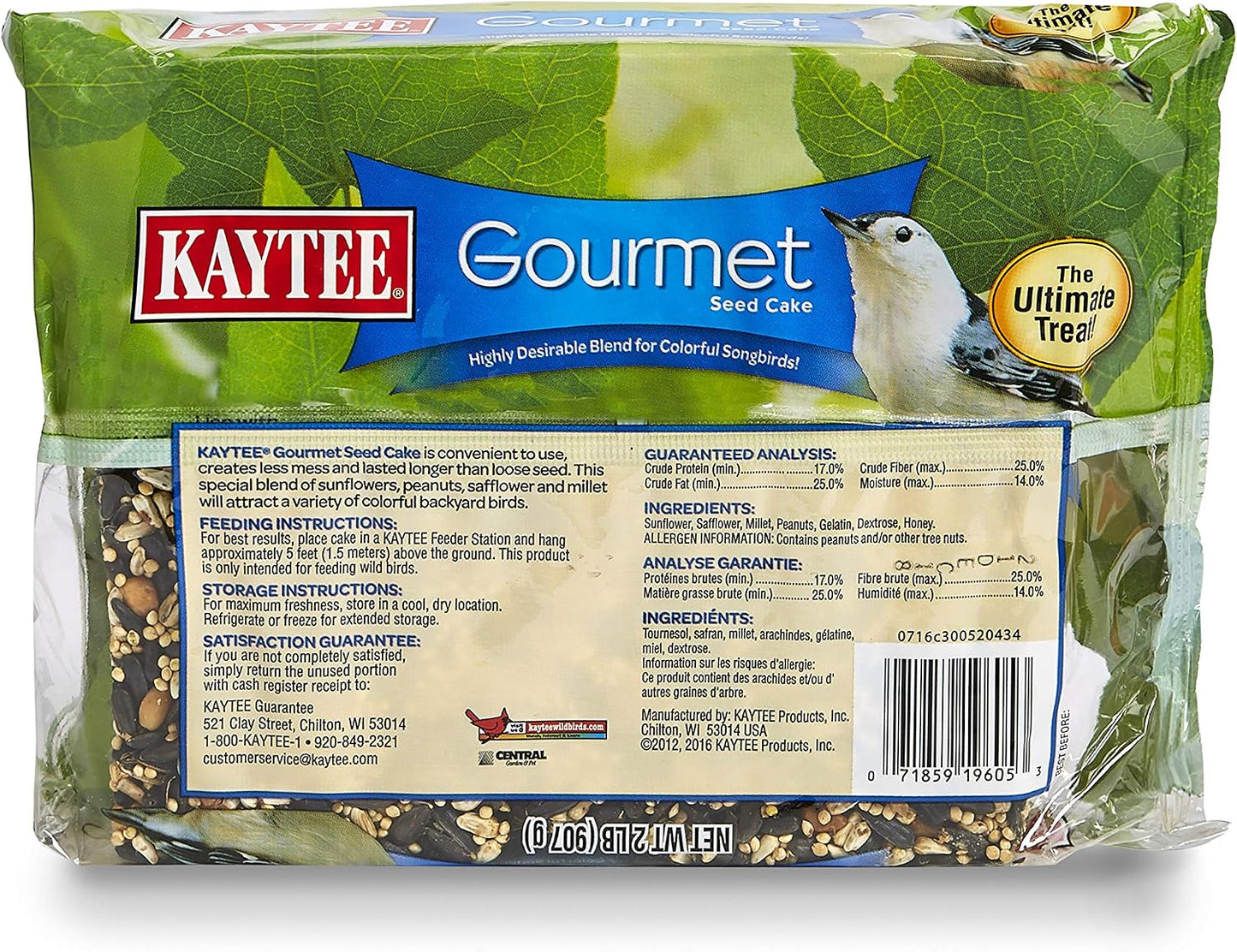 Pastel semillas gourmet 2lb pack 6