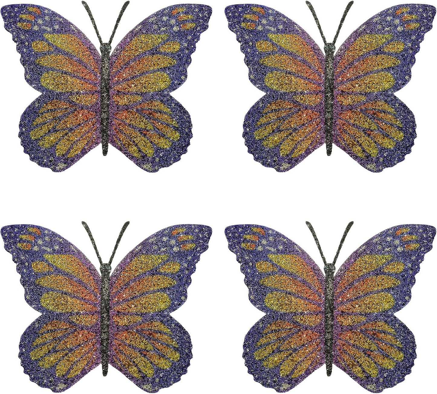 4 Manteles Mariposa con Strass Decoración Hogar y Cocina