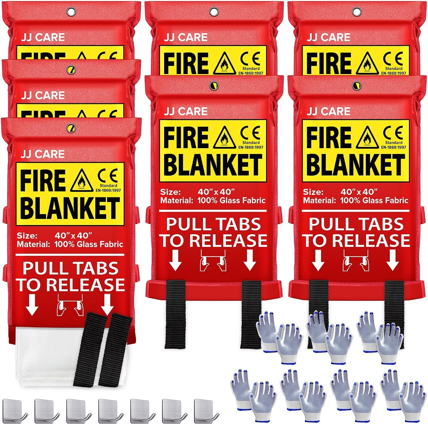 Manta contra incendios 7 pack 40x40 con ganchos