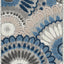 Alfombra exterior lavable 2'2x5' gris azul puerta cocina