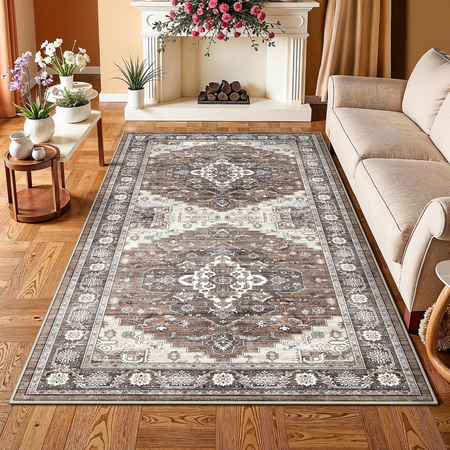 Alfombra pasillo 4x8ft suave antiderrap