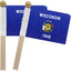 Bandera Wisconsin 5x8pulg Mini en Madera Pack 12