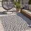 Alfombra área leopardo 6'1x9' gris claro