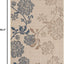 Alfombra baño exterior 5'3x7'7" natural brown/blue