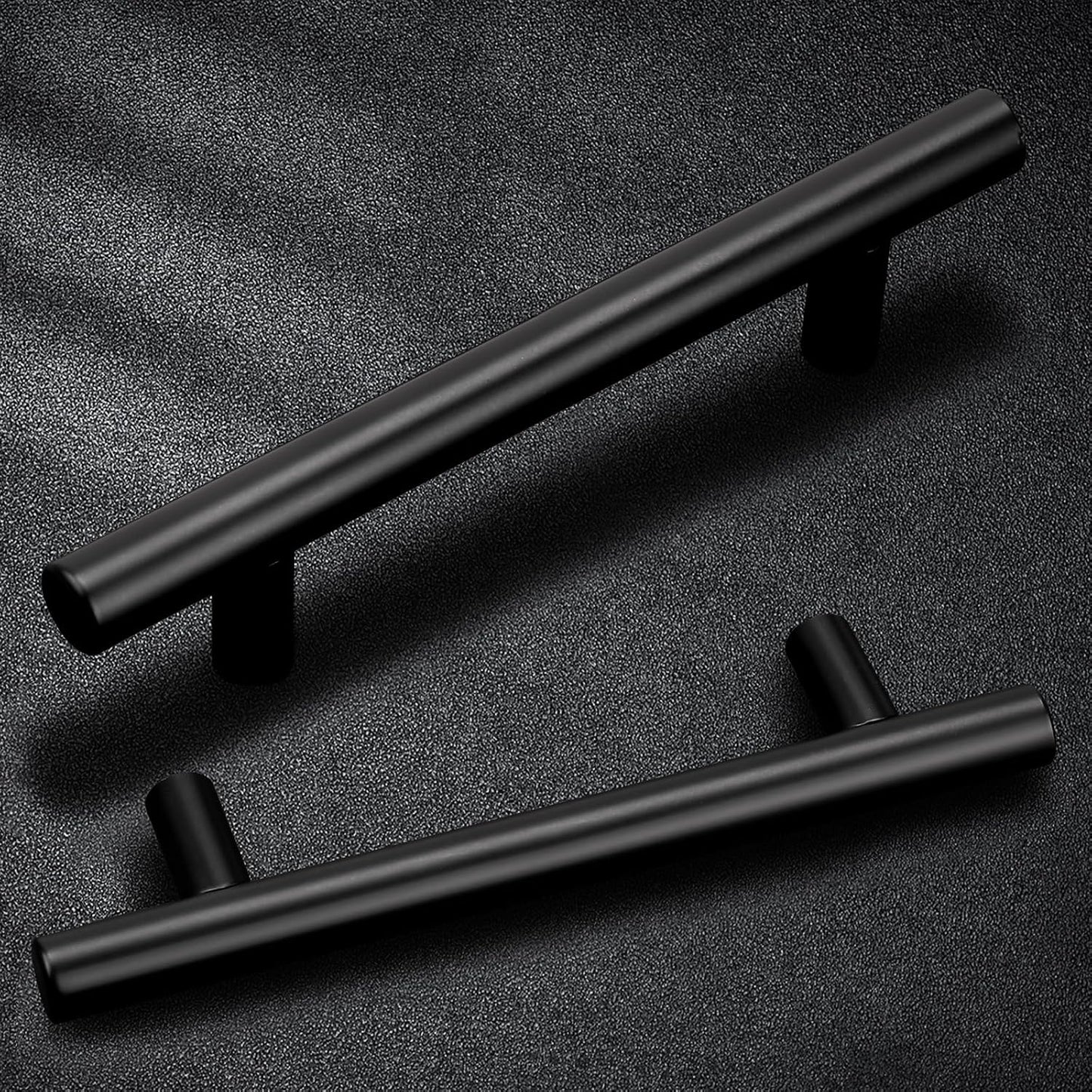 45 Manijas Acero Inox Planas Negro 3-3/4pulg para Cocina