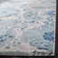Alfombra decorativa 2'3x4' crema y turquesa paisley