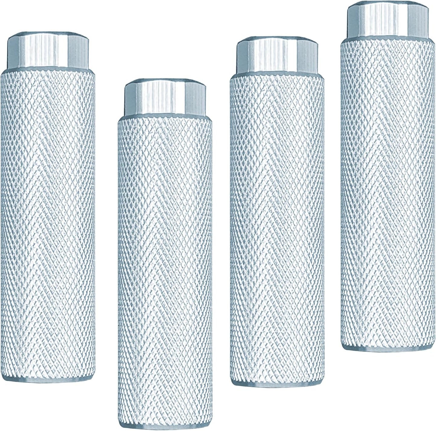 4 Clavijas 3/8" Aluminio Antiderrap para Bicicleta