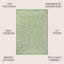 Alfombra redonda vintage filigrana 5ft para patio exterior