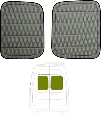 Cubiertas puerta trasera Ford Transit 15-26 ajuste magnético
