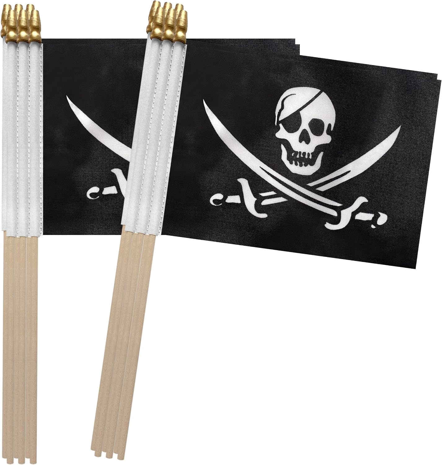 Banderas de mano 5x8pulg pack 12