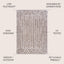 Alfombra bohemia 3x5ft beige/marrón patio porche