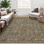 Alfombra lavable 8x10ft para sala estilo vintage antiderrap