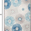Alfombra exterior lavable 4x6ft gris y azul CBN801F