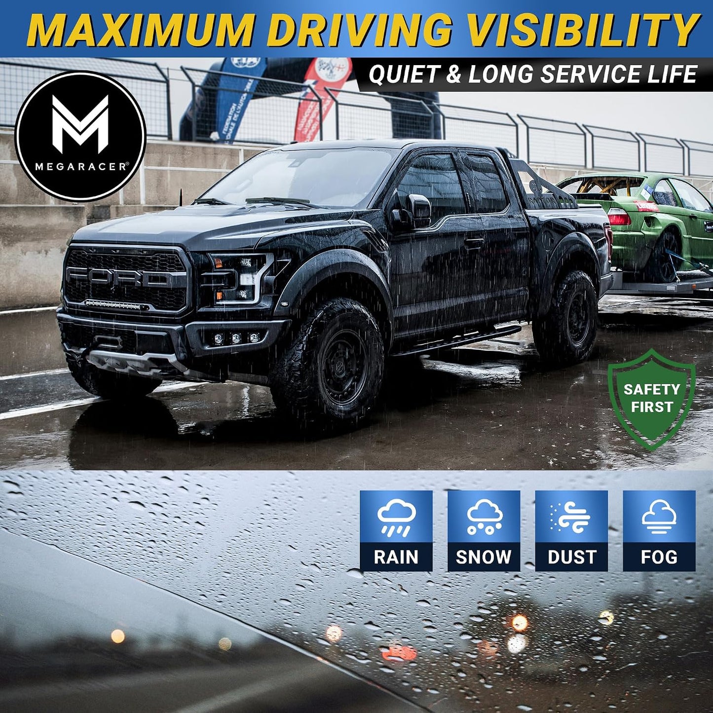 Escobillas limpiaparabrisas fibra carbono Ford F150 RAM