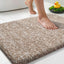 Alfombra baño microfibra antiderrap doble tono 24x17