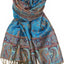 Bufanda pashmina reversible estampado paisley noche