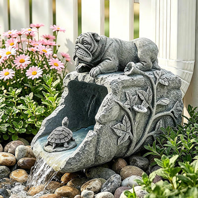 Estatua perro decorativa para canalón 3x4