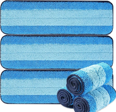 6 Pzas Almohadillas Microfibra Bona 18pulg Reutilizables