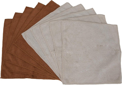 Paños microfibra sin manchas color bronceado