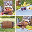 Cesta picnic con manta impermeable y compartimento aislado