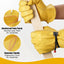 Guantes cuero trabajo resistente jardinería antirotura