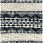 Alfombra decorativa 2x3ft color azul marino y marfil