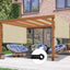 Toldo universal pérgola 9x16ft varillas ponderadas beige