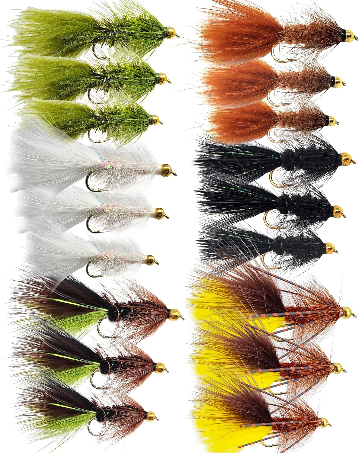 Moscas para pesca trucha Woolly Bugger Surtido