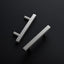 40 Tiradores Cuadrados 5" Acero Inox Cepillado Cajones