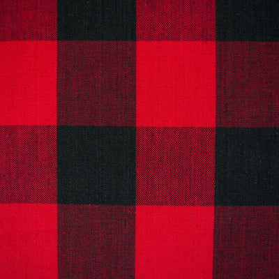 Camino mesa clásico de granja 14x72pulg rojo y negro