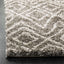 Alfombra felpa 2x3" gris marfil