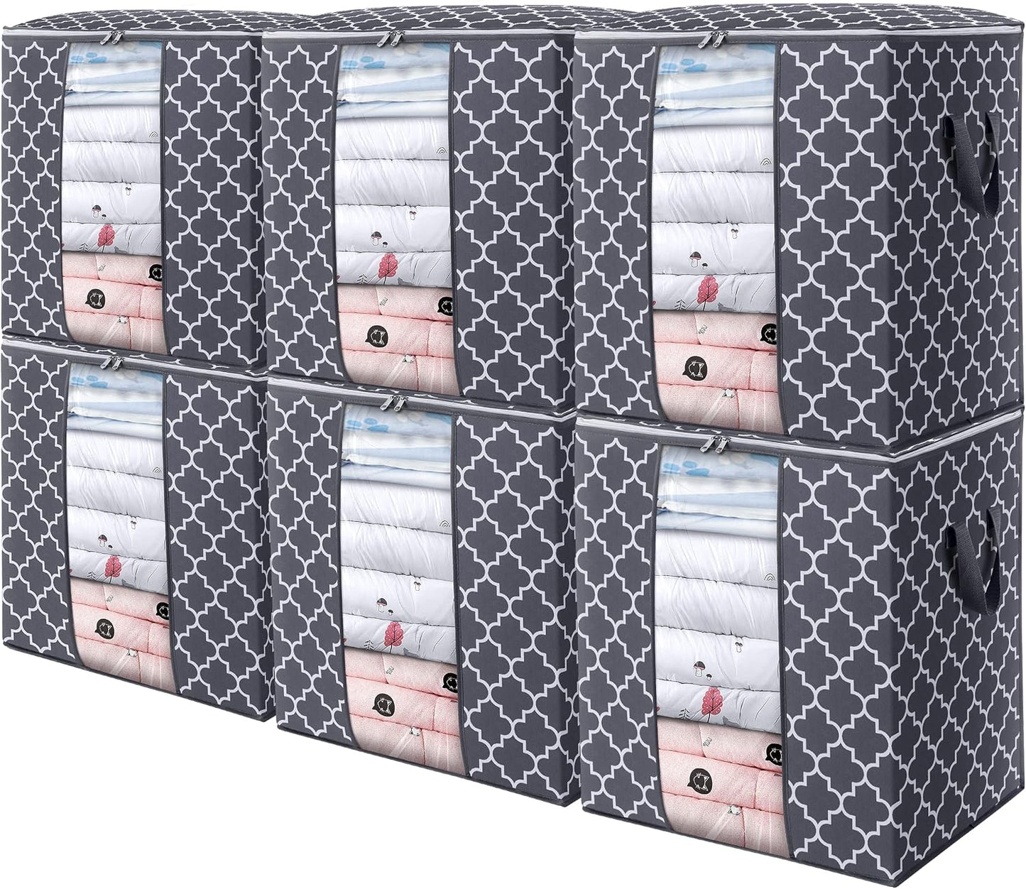 Bolsas almacenamiento 100L set 6 pzas para mantas ropa