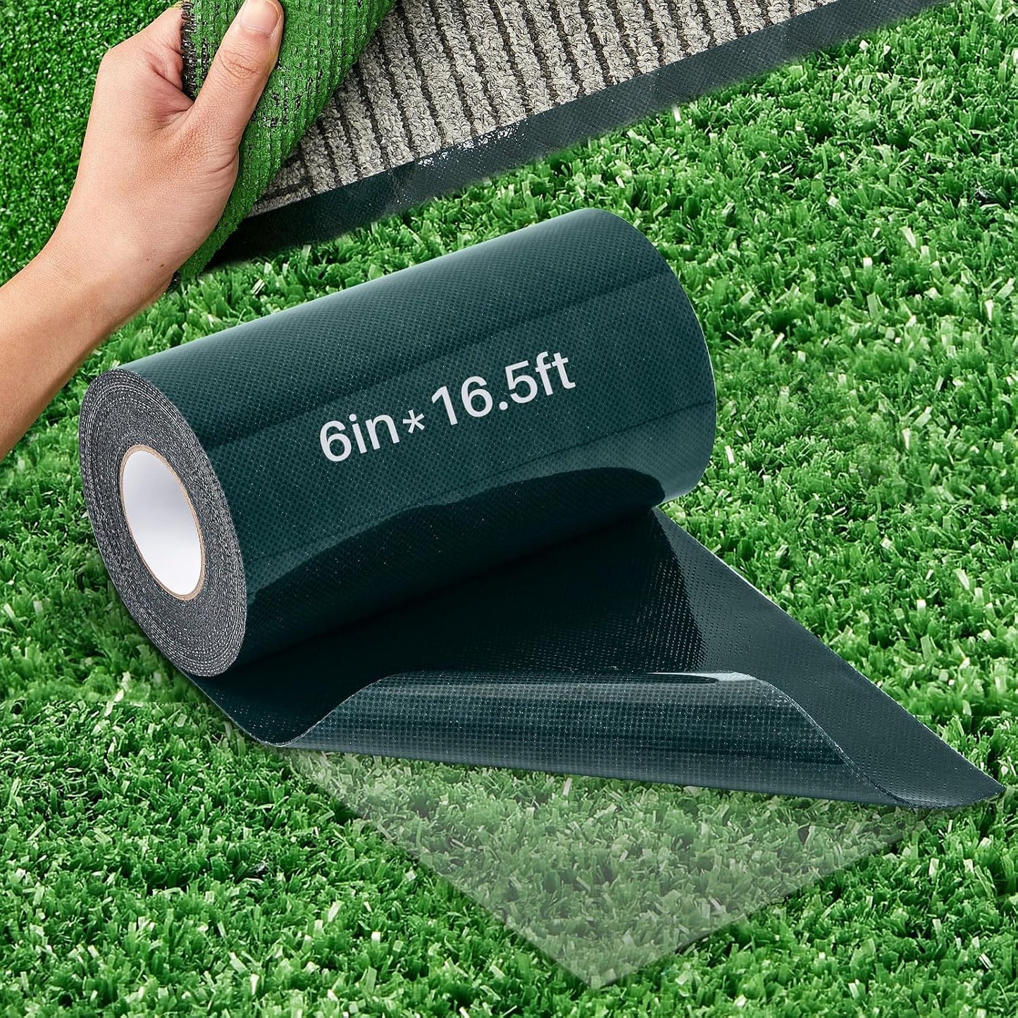 Cinta césped artificial autoadhesiva 6" x16.5ft