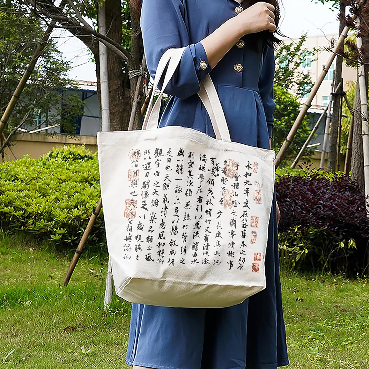 Bolsas lona arte chino tradicional inspiradas ópera Pekín
