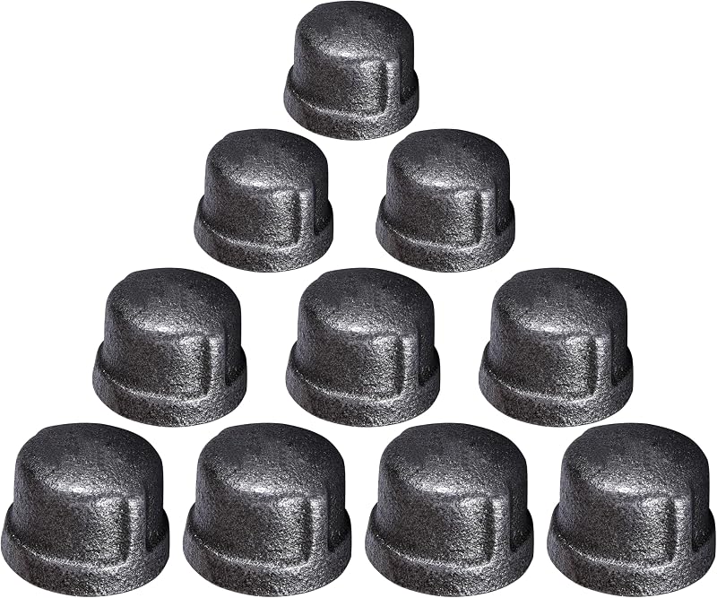 Tapón tubo negro hierro maleable 4 pack 10